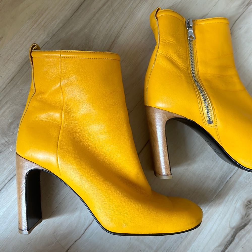 Rag & Bone Ellis ankle boots in beautiful Citrus yellow